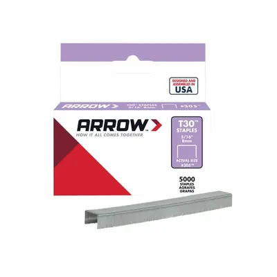 Arrow A305IP T30 Staples 305Ip 8Mm (5/16In) (Box 5000)