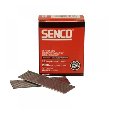 Senco RX21EAA Straight Brad Nails Galvanised 16G X 50Mm (Pack 2000)