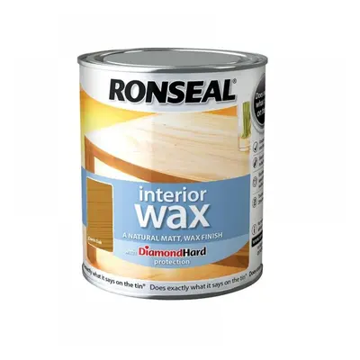 Ronseal 36881 Interior Wax Dark Oak 750Ml