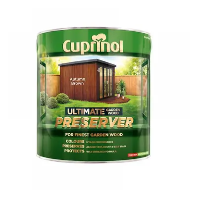 Cuprinol 5206083 Ultimate Garden Wood Preserver Autumn Brown 4 Litre