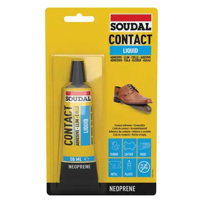 Soudal Contact Adhesive Liquid Yellow 50Ml blister tube 6