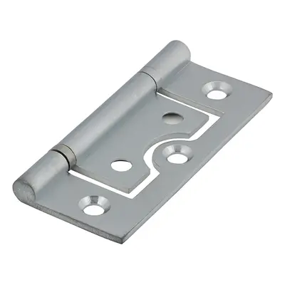 Timco 234432 Plain Bearing Flush Hinges - Solid Brass - Satin Chrome 60 X 41