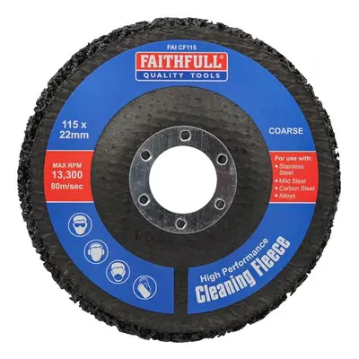 Faithfull Cleaning Fleece Disc Coarse 115 X 22Mm