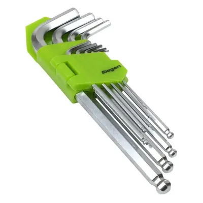 Sealey S01260 Hex Key Set Ball-End Long 9Pc - Metric