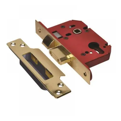 Union JL22EUS-PB-3.0 Strongbolt 22Eu Eus-Pb-3.0 Euro Sashlock Plated Brass 81Mm 3In