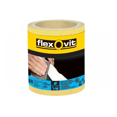 Flexovit 66261104021 High Performance Sanding Roll 115Mm X 5M Extra Coarse 40G