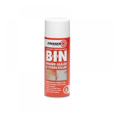 Zinsser ZN7130001E8 B.i.n® Primer Sealer & Stain Killer Aerosol White 400Ml