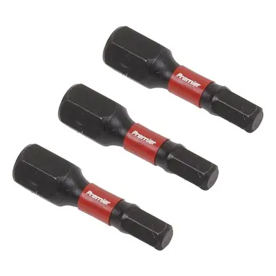 Sealey AK8212 Hex 4Mm Impact Power Tool Bits 25Mm - 3Pc