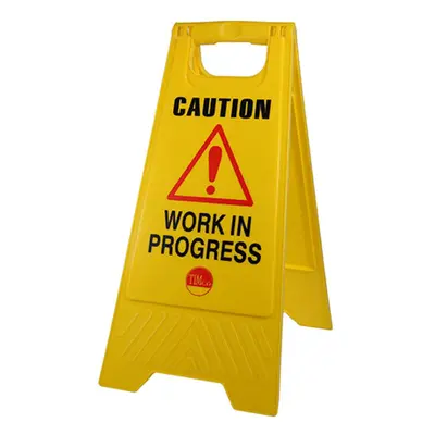 Timco 747159 A-Frame Safety Sign - Caution Work In Progress 610 X 300 X 30 Bag 1