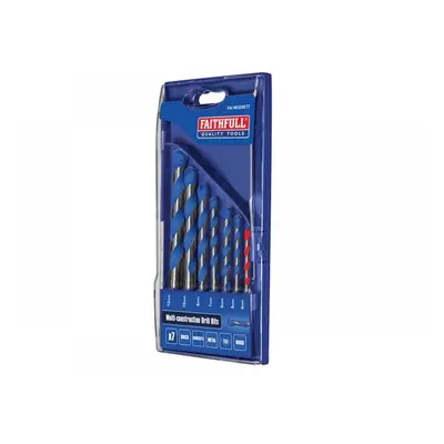 Faithfull Multi Construction Drill Set 7 Piece