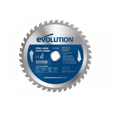 Evolution M185TCT-40MS Mild Steel Cutting Mitre Saw Blade 185 X 20Mm X 40T