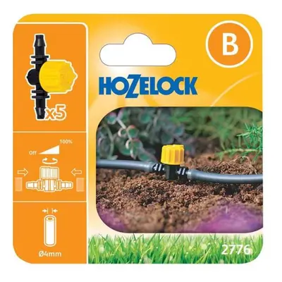 Hozelock 100-001-348 2776 Flow Control Valve 4Mm (5 Pack)