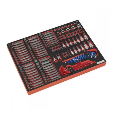 Sealey TBTP07 Tool Tray With Specialised Bits & Sockets 177Pc