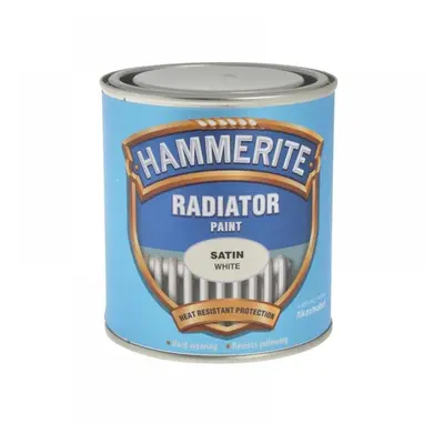 Hammerite 5084917 Radiator Paint Satin White 500Ml