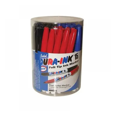 Markal MRK-96070 Dura-Ink® 15 Fine Tip Marker Mixed Colours (Tub 48)