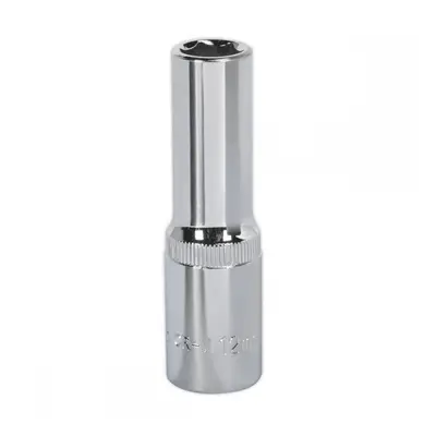 Sealey SP1212D Walldrive® Socket 12Mm Deep 1/2inSq Drive Fully Polished