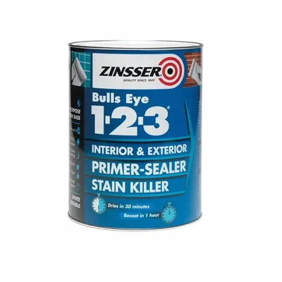 Zinsser ZN7040001C1 Bulls Eye® 1-2-3 Primer & Sealer Paint 2.5 Litre