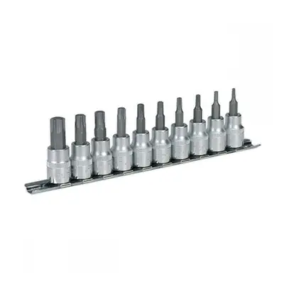 Sealey AK6207 Trx-Star* Socket Bit Set 10Pc 3/8inSq Drive