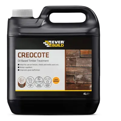 Everbuild Creocote Dark Brown 4Ltr