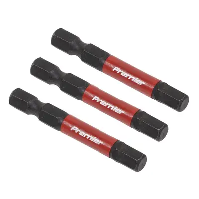 Sealey AK8239 Hex 6Mm Impact Power Tool Bits 50Mm - 3Pc