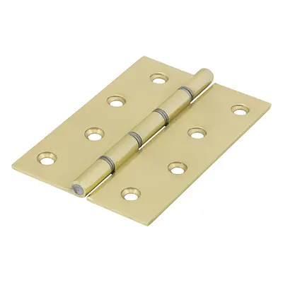 Timco 234898 Double Steel Washered Hinges - Solid Brass - Polished Brass 102 X 67