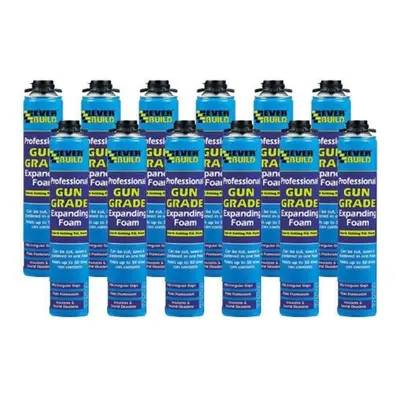 Everbuild Gun Grade Expanding Foam 750Ml Box 12