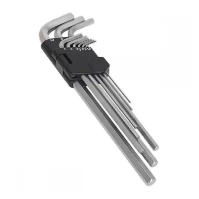 Sealey AK7137 Hex Key Set 9Pc Extra-Long Metric