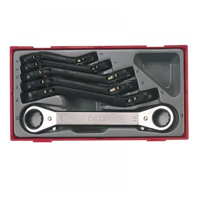 Teng TC38 Ttrors Metric Ratchet Ring Spanner Set 6 Piece