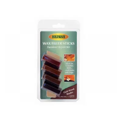 Briwax BWSWSDK Wax Filler Sticks Dark Wood Shades (Pack 4)