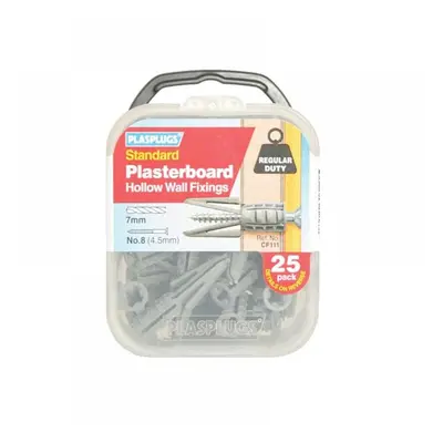 Plasplugs CF111 Cf 111 Standard Plasterboard Fixings Pack Of 25