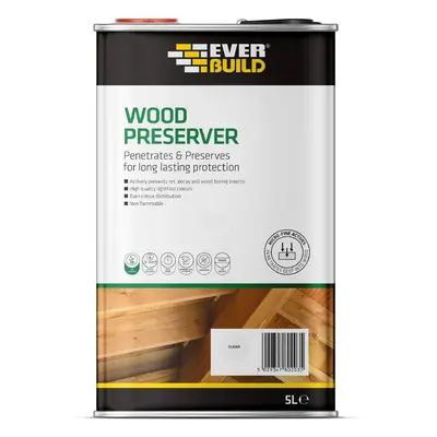 Everbuild Clear Wood Preserver 5L