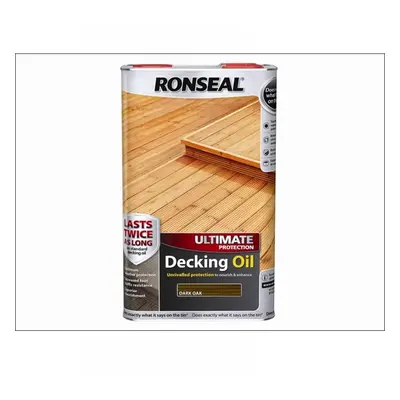 Ronseal 37295 Ultimate Protection Decking Oil Dark Oak 5 Litre