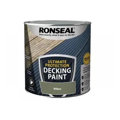 Ronseal 39162 Ultimate Protection Decking Paint Willow 2.5 Litre