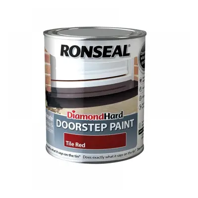 Ronseal 35404 Diamond Hard Doorstep Paint Tile Red 750Ml