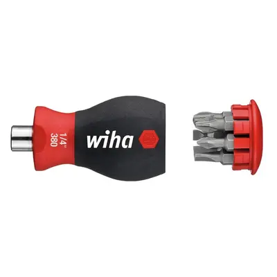 Wiha 33738 Magnetic Softfinish® Stubby Screwdriver With Bit Magazine (Sl Ph)