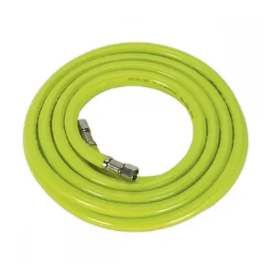 Sealey AHFC5 Air Hose High-Visibility 5M X Ø8Mm With 1/4inBsp Unions