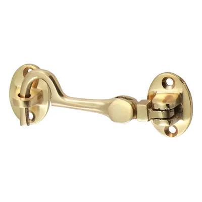 Timco 200495 Cabin Hook - Polished Brass 75Mm Bag 1