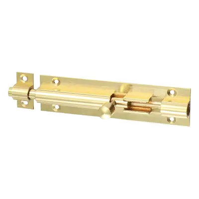 Timco 200328 Straight Barrel Bolt - Polished Brass 100 X 25Mm Bag 1