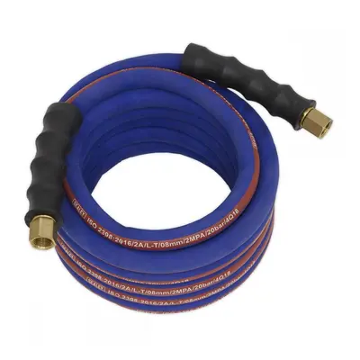 Sealey AH5R Air Hose 5M X Ø8Mm With 1/4inBsp Unions Extra-Heavy-Duty