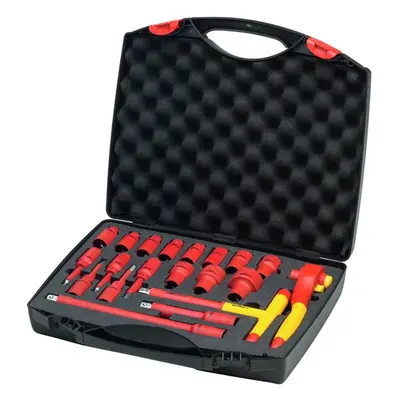 Wiha 43024 Insulated 1/2In Ratchet Wrench Set 21 Piece (Inc. Case)