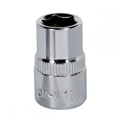 Sealey SP3810 Walldrive® Socket 10Mm 3/8inSq Drive Fully Polished