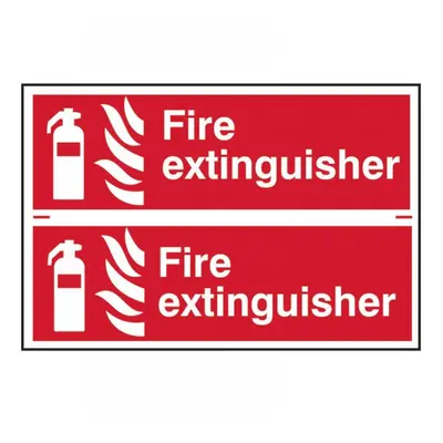 Scan 1351 Fire Extinguisher - 2 Pvc Signs 300 X 100Mm