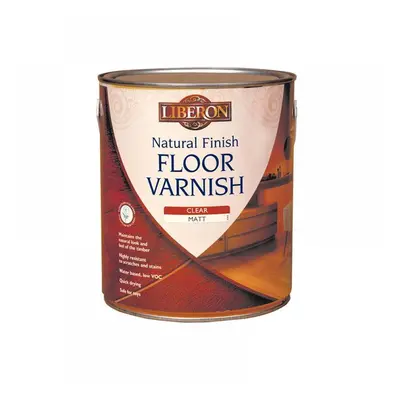 Liberon 003558 Natural Finish Floor Varnish Clear Matt 2.5 Litre