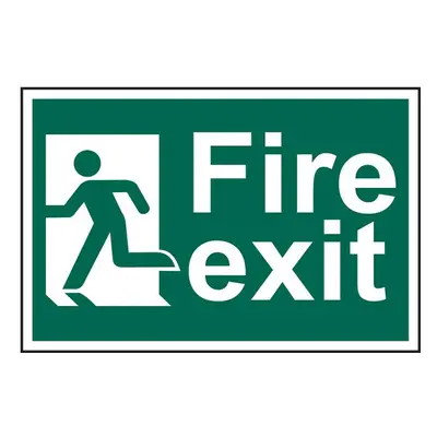 Scan 1508 Fire Exit Man Running Left - Pvc Sign 300 X 200Mm