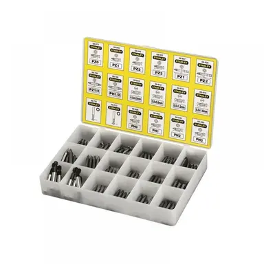 Stanley® 1-68-741 Insert Bits & Magnetic Bit Holders Assorted Tray 200 Piece