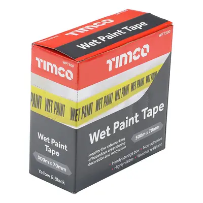 Timco WPT500 Wet Paint Tape 70Mm X 500M Box 1