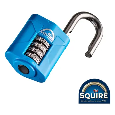 Squire SQR701002 Combination Padlock - Stainless Steel Open Shackle - Cp50S 50Mm Blister Pack 1