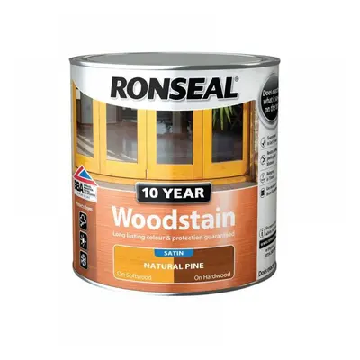 Ronseal 38677 10 Year Woodstain Natural Pine 750Ml