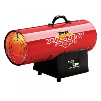 Clarke 6920196 Devil2100Dv Dual Voltage 110/230V Gas Heater