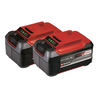 Einhell 4511526 Power X-Change Battery Twin Pack 18V 5.2Ah Li-Ion